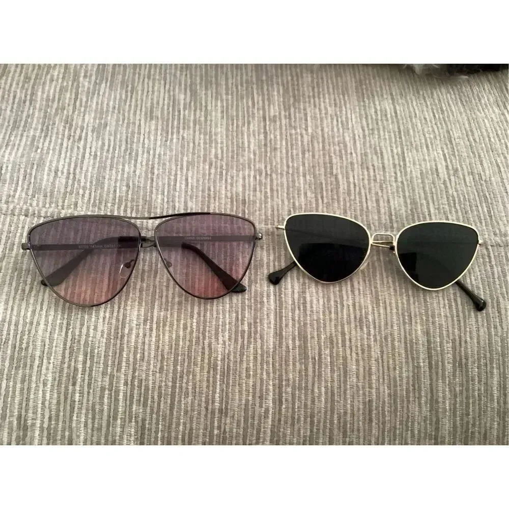 Lot of 2 Cat Eye Sunglasses Beach Coastal Vacation